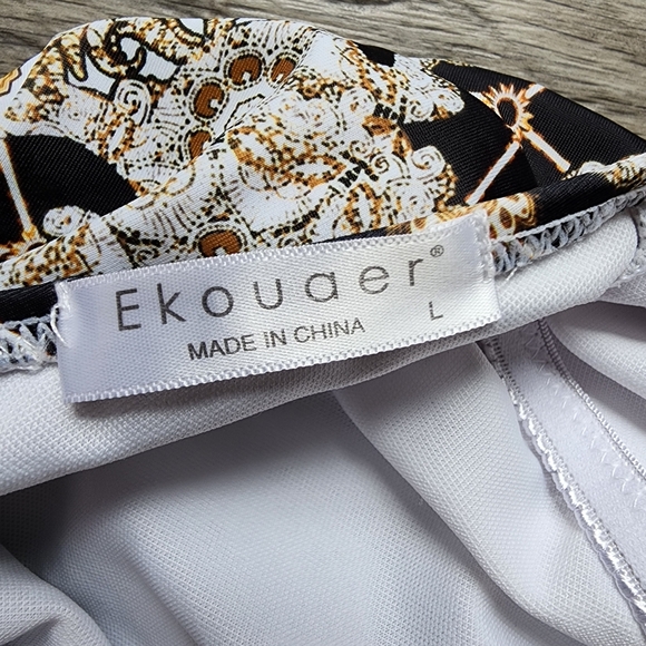 Ekovaer Women's One Piece Swimsuit Halter High Neck - Picture 2 of 4